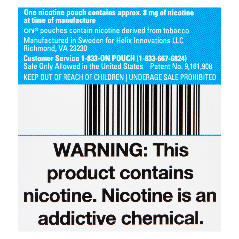 On! Mint Nicotine Pouches 8mg