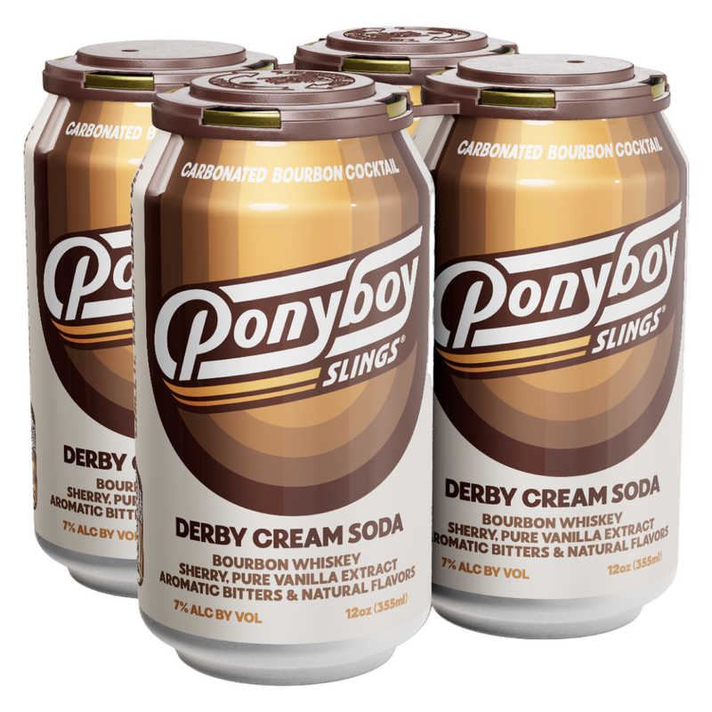 Ponyboy Slings Derby Cream Soda Cocktail 4pk 12oz Cans 7% ABV