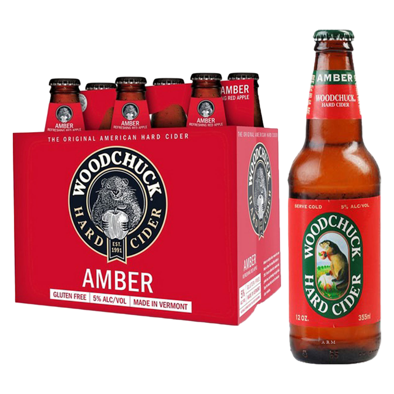 Woodchuck Draft Cider Amber 6pk 12oz Btl 5.0% ABV