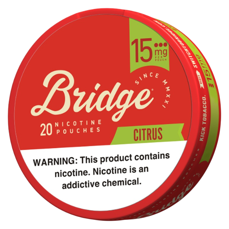 Bridge Citrus Nicotine Pouches, 15mg.