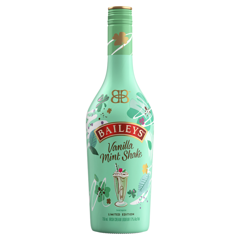 Baileys Vanilla Mint Shake Irish Cream Liqueur 750ml (68 Proof)