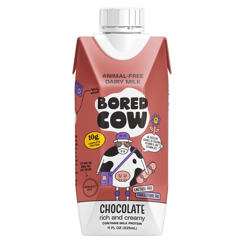 Bored Cow Animal-free Dairy Milk Strawberry 11 oz carton