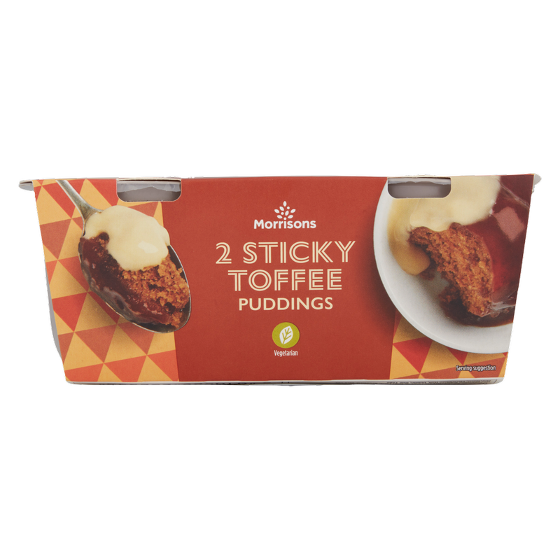 Morrisons Sticky Toffee Puddings, 2 x 105g