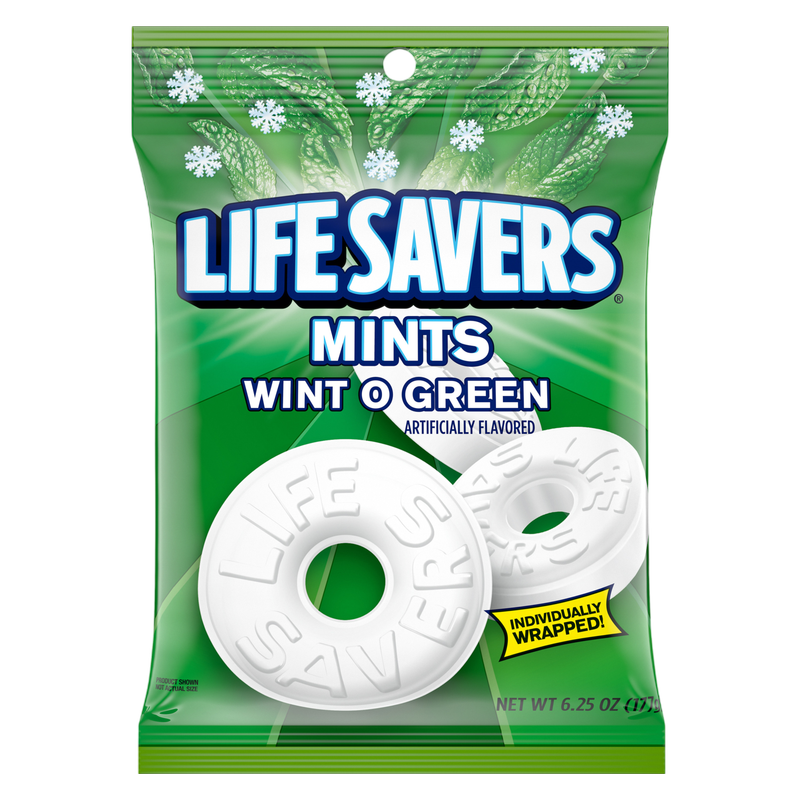 Life Savers Wint O Green Mints, 6.25oz