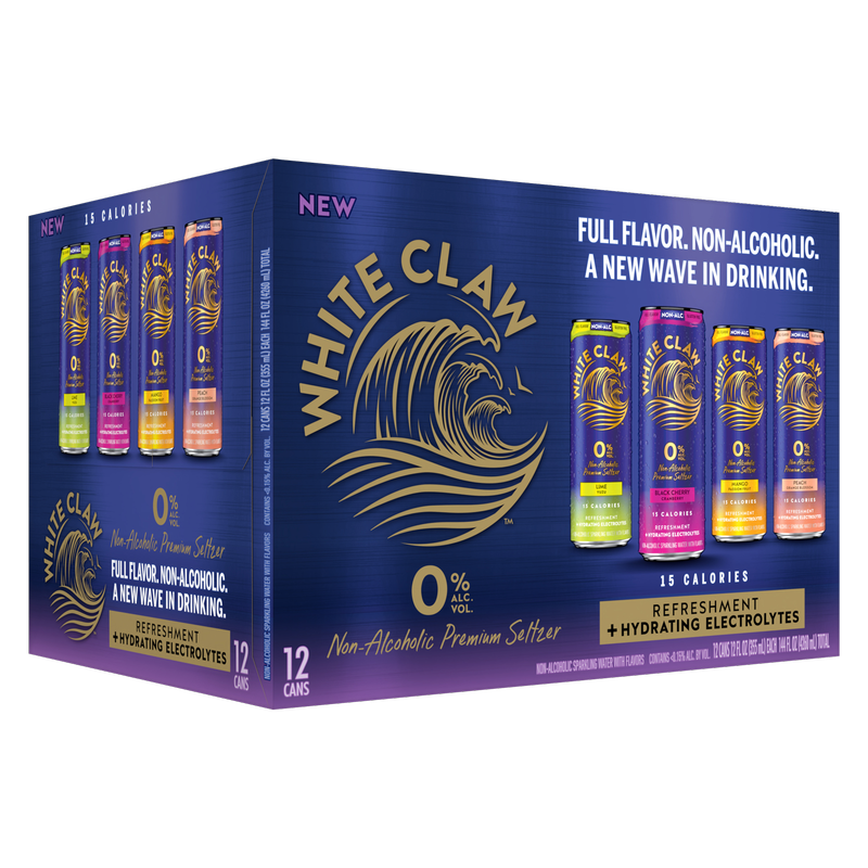 White Claw 0% Variety 12pk 12oz Can