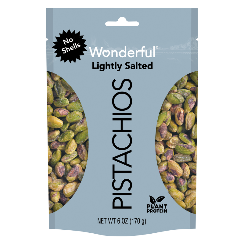 Wonderful Lightly Salted No Shell Pistachios 6oz