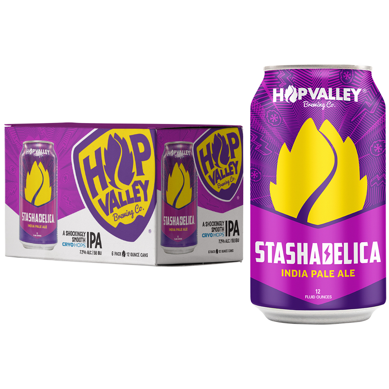 Hop Valley Stashadelica IPA 6pk 12oz Can 7.2% ABV