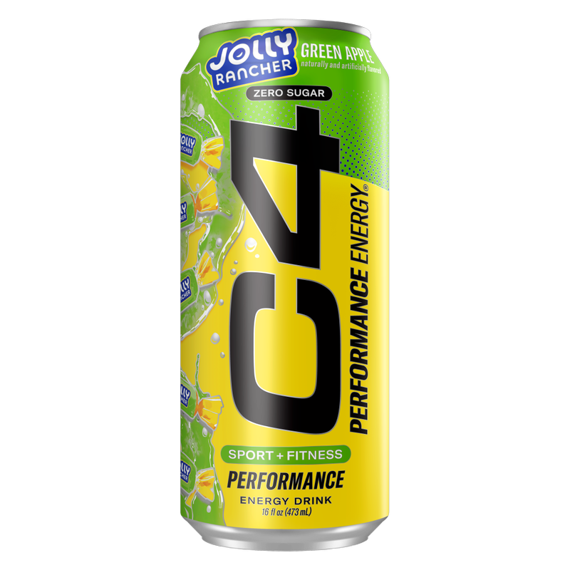 C4 Jolly Rancher Green Apple 16oz Can