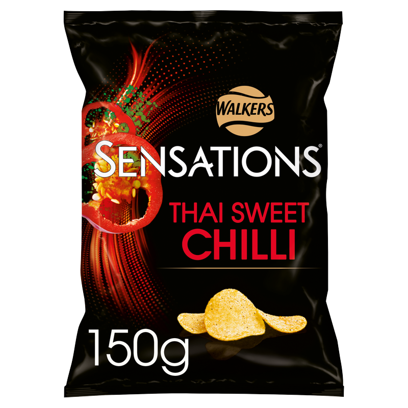 Walkers Sensations Thai Sweet Chilli Crisps, 150g