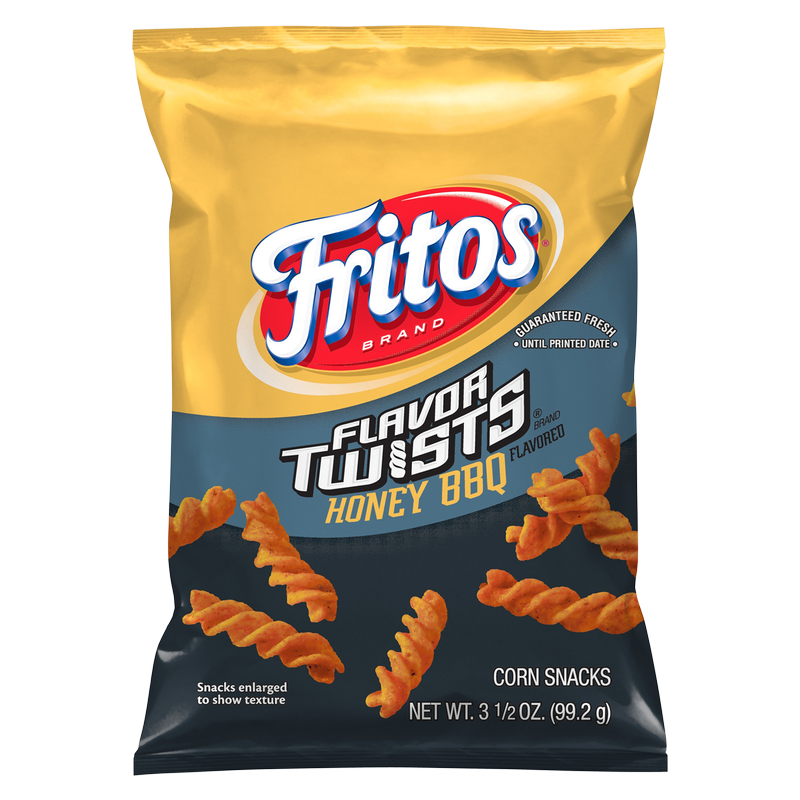 Fritos Flavor Twists Honey BBQ Corn Chips 3.5oz