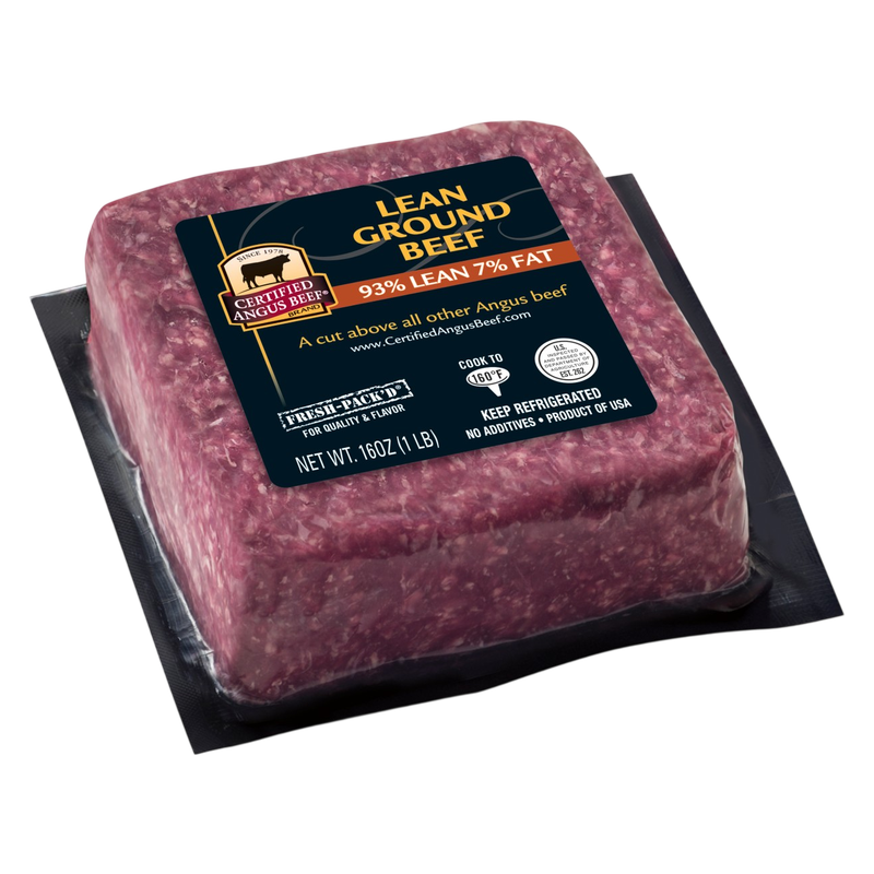 Bowl & Basket Certified Angus Beef 93% Lean Ground Beef - 16oz