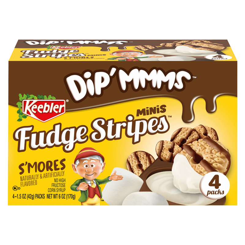 Keebler Dip'mmms S'mores Fudge Stripes Mini Cookies 4ct