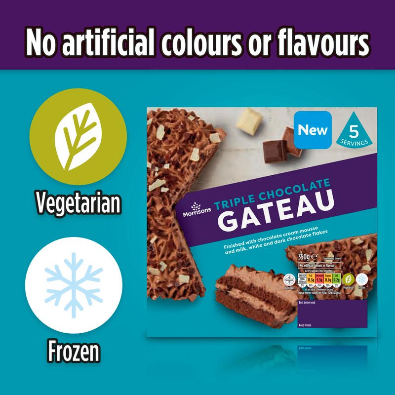 Morrisons Chocolate Gateau, 350g