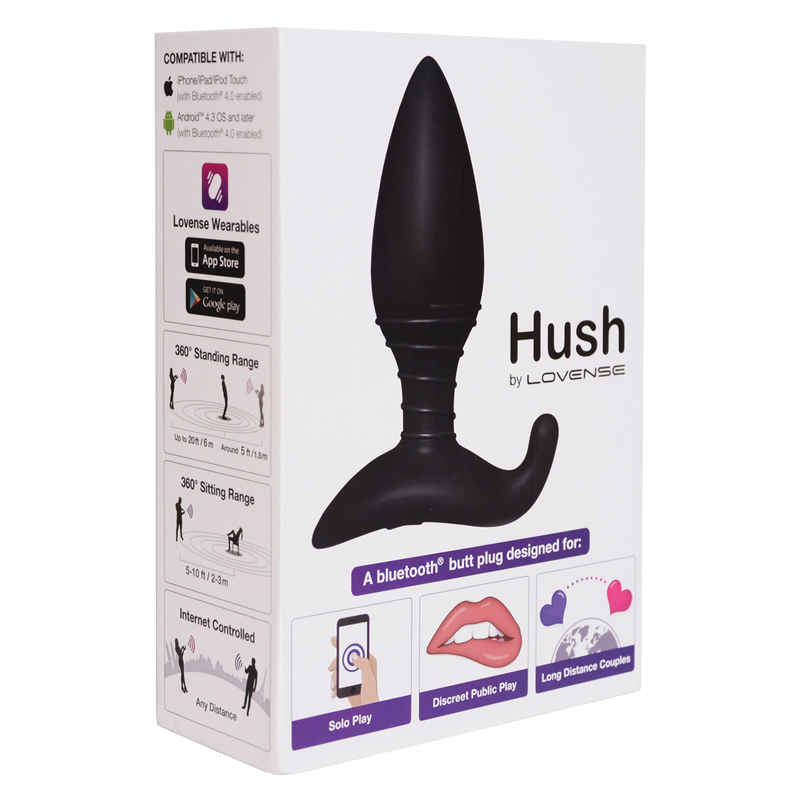 Lovense Hush 1.5" Butt Plug - Black
