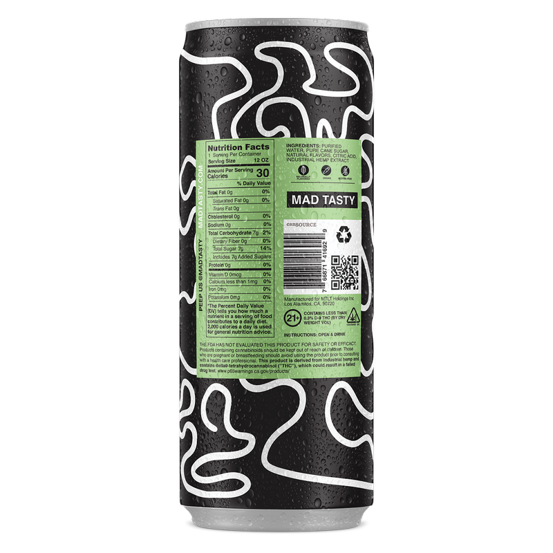Mad Tasty 5mg THC Yuzu Citrus Seltzer 12oz Can