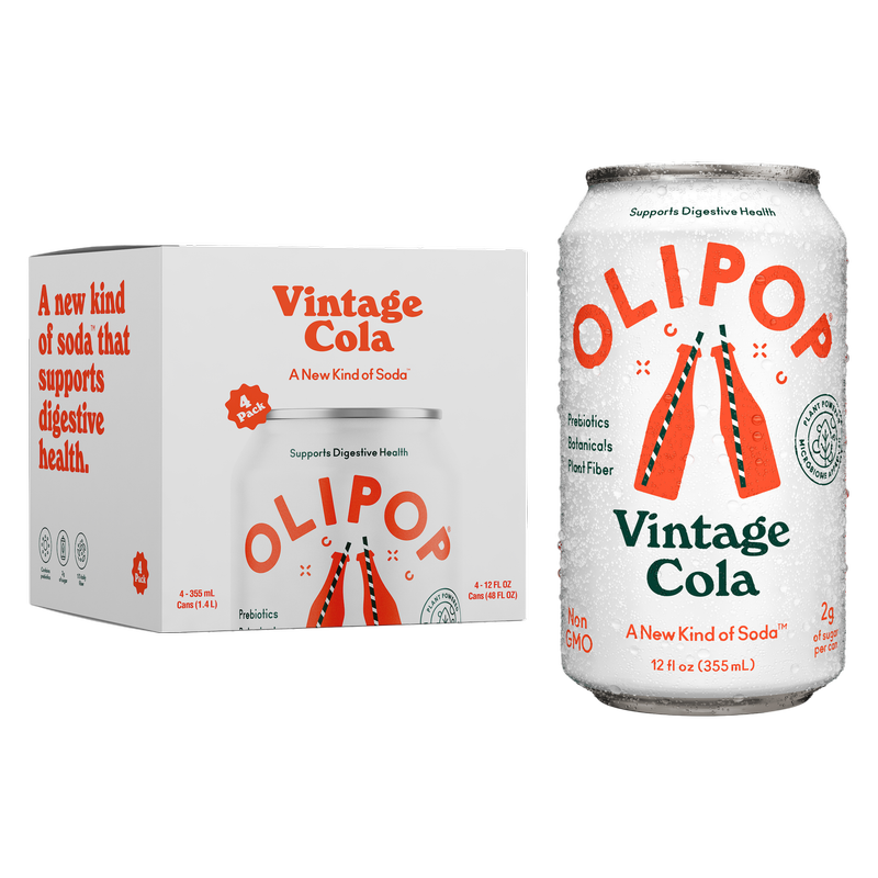 Olipop Vintage Cola 4pk 12oz Can