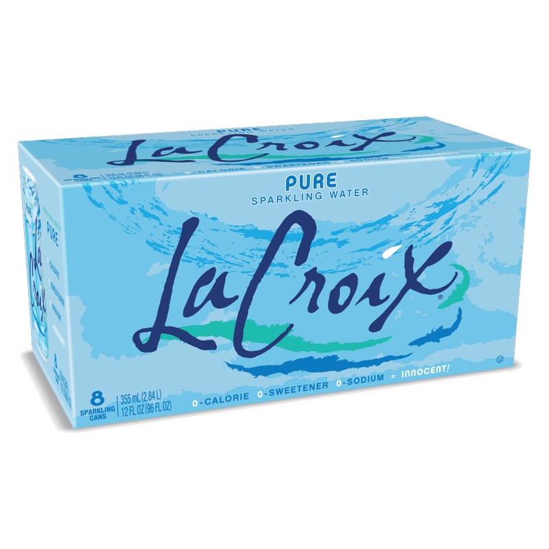 La Croix Pure Sparkling Water 8pk 12oz can