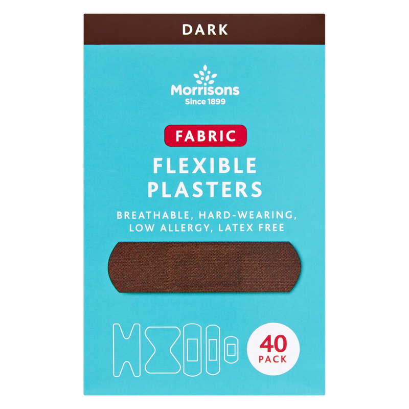 Morrisons Dark Skin Tone Plasters, 40pcs