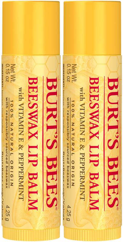 Burt's Bees Beeswax Lip Balm, 0.15oz, 2ct