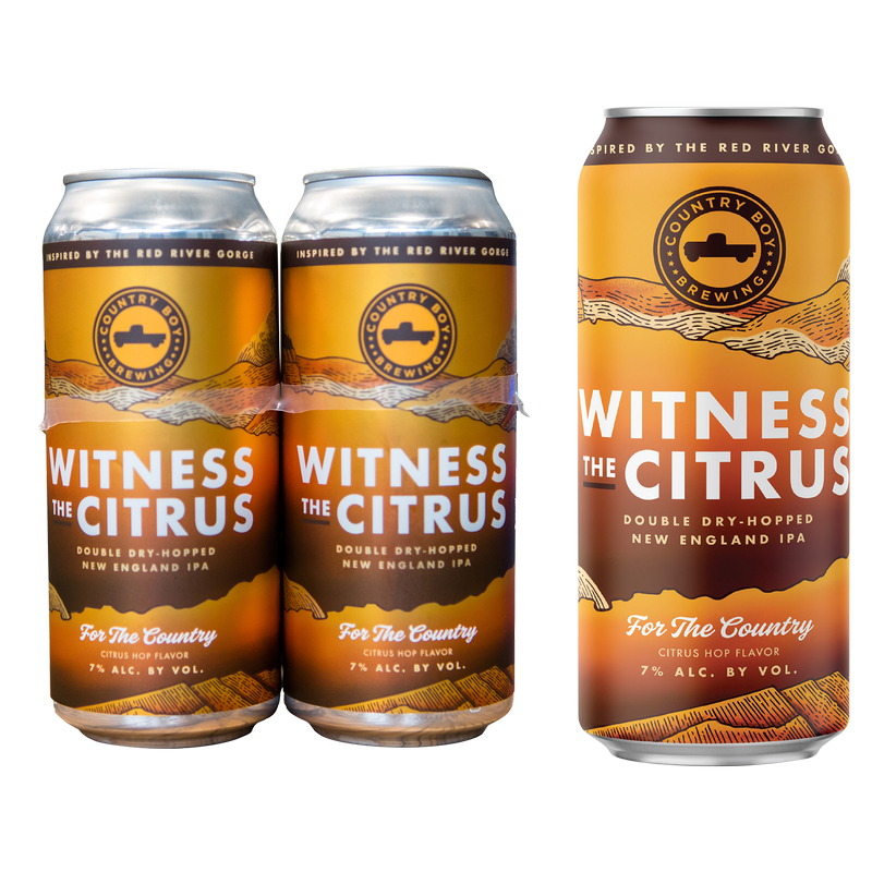 Country Boy Brewing Witness the Citrus NEIPA 4pk 16oz Can 7.0% ABV