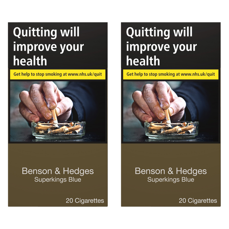 Benson & Hedges Superkings Blue Cigarettes, 2 x 20pcs