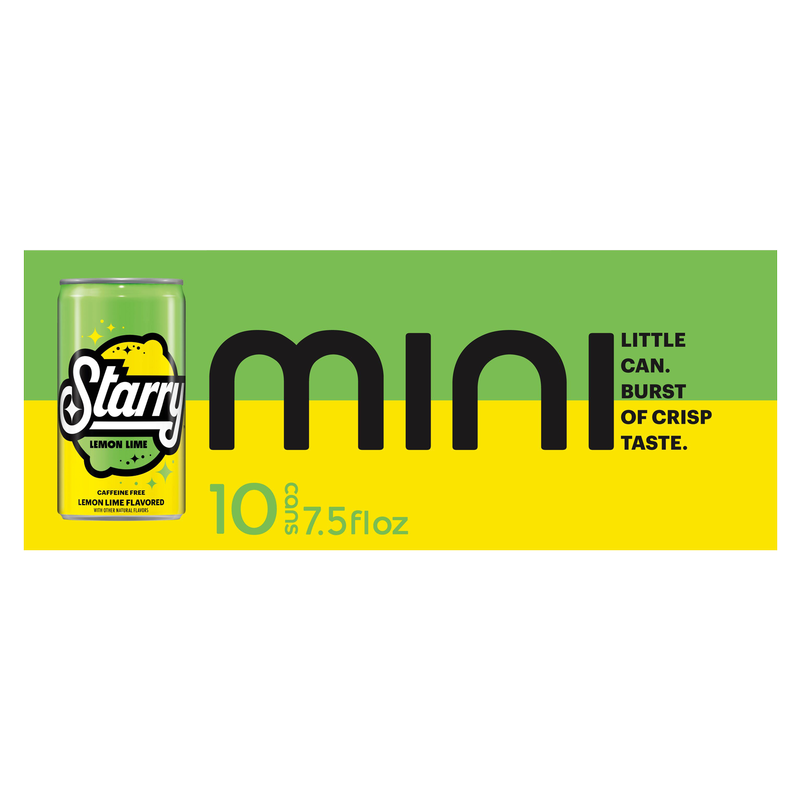 Starry 7.5oz Mini Cans 10pk 