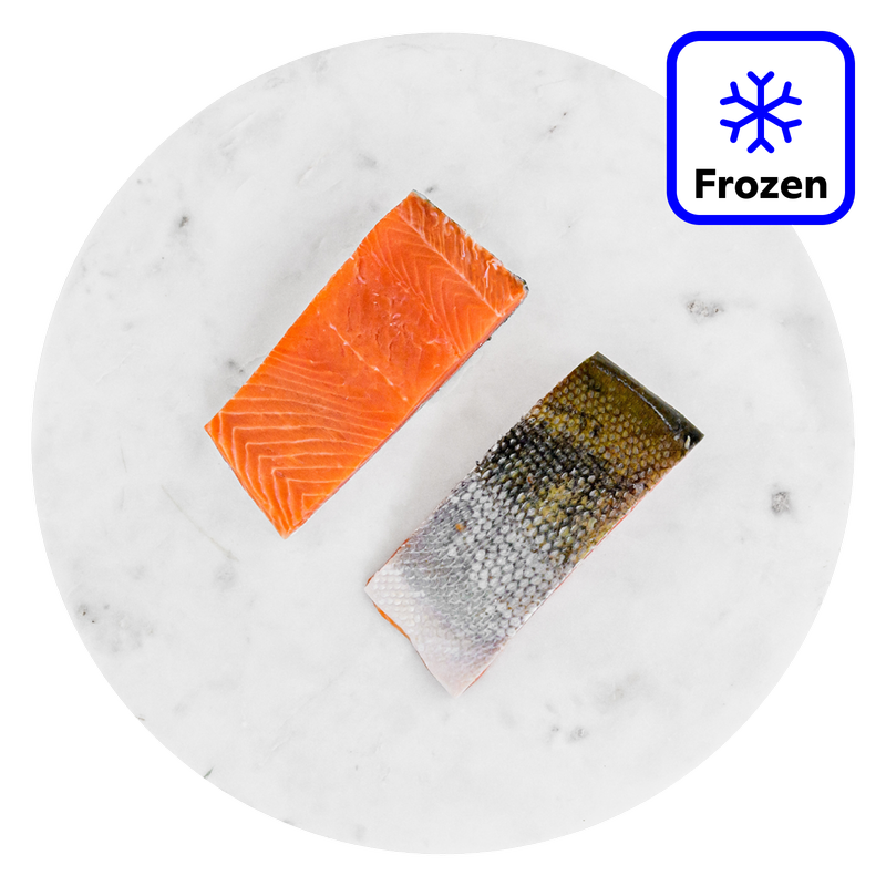 The Fish Society Wild Sockeye Salmon Fillet Steaks - Frozen, 200g