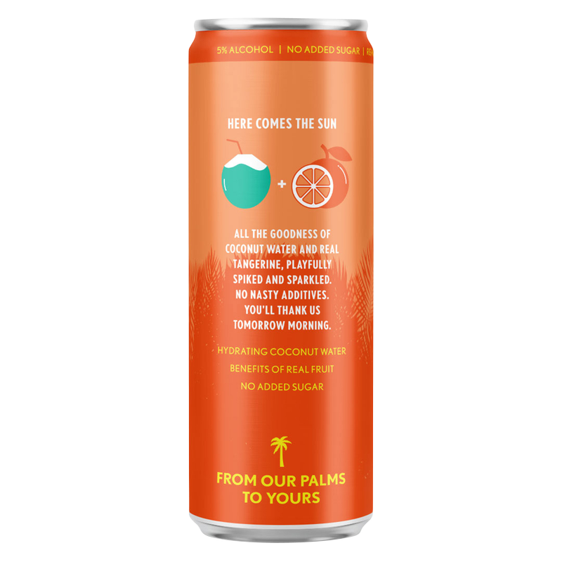 SUNBOY Spiked Coconut Water - Tangerine 4pk 5% ABV 12oz Can