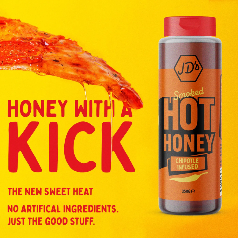 JD's Hot Honey Smoked, 350g