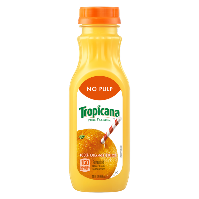 Tropicana No Pulp Orange Juice 11oz