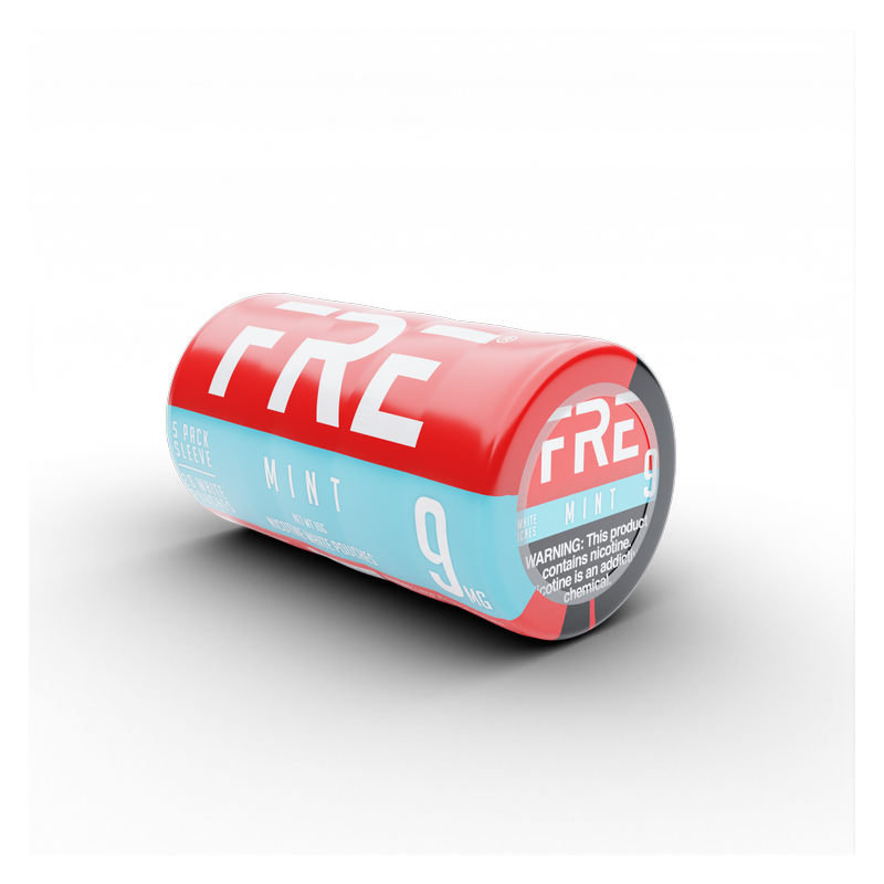 5 Pack Fre Mint Nicotine Pouches, 9mg
