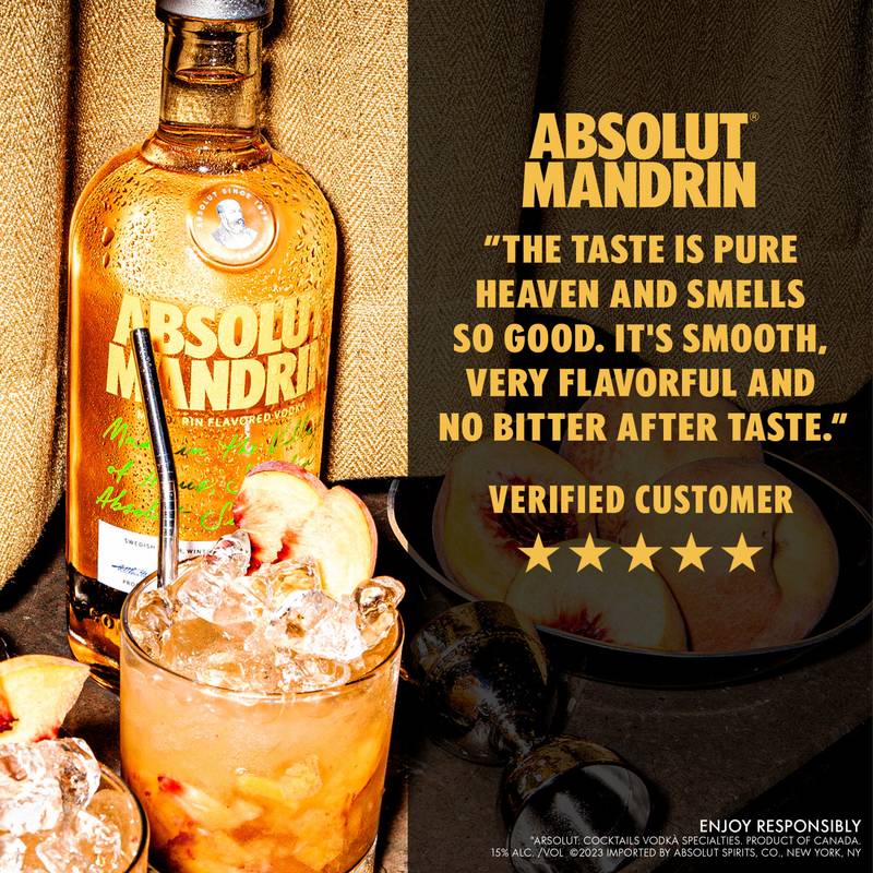 Absolut Mandrin Vodka 1L (80 proof)