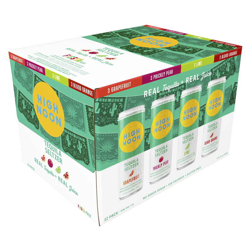High Noon Fiesta Tequila Variety Pack 12pk 12oz  Cans