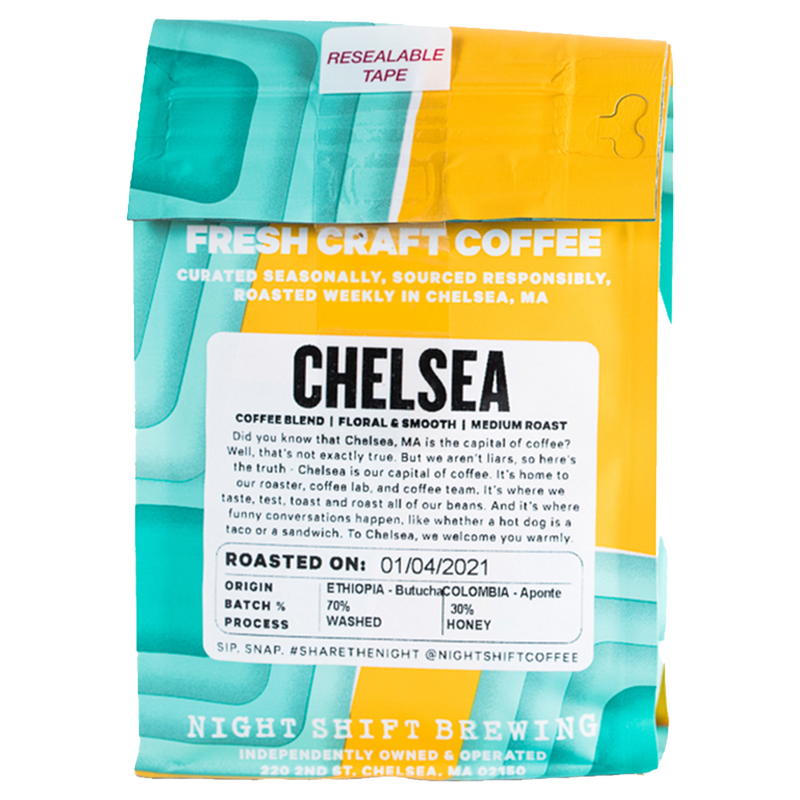 Night Shift Brewing Chelsea Coffee Beans 12oz