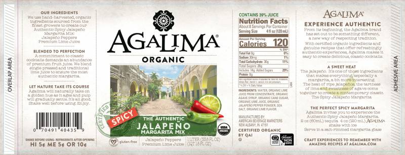 Agalima Spicy Jalapeno Margarita Mix 1L Bottle
