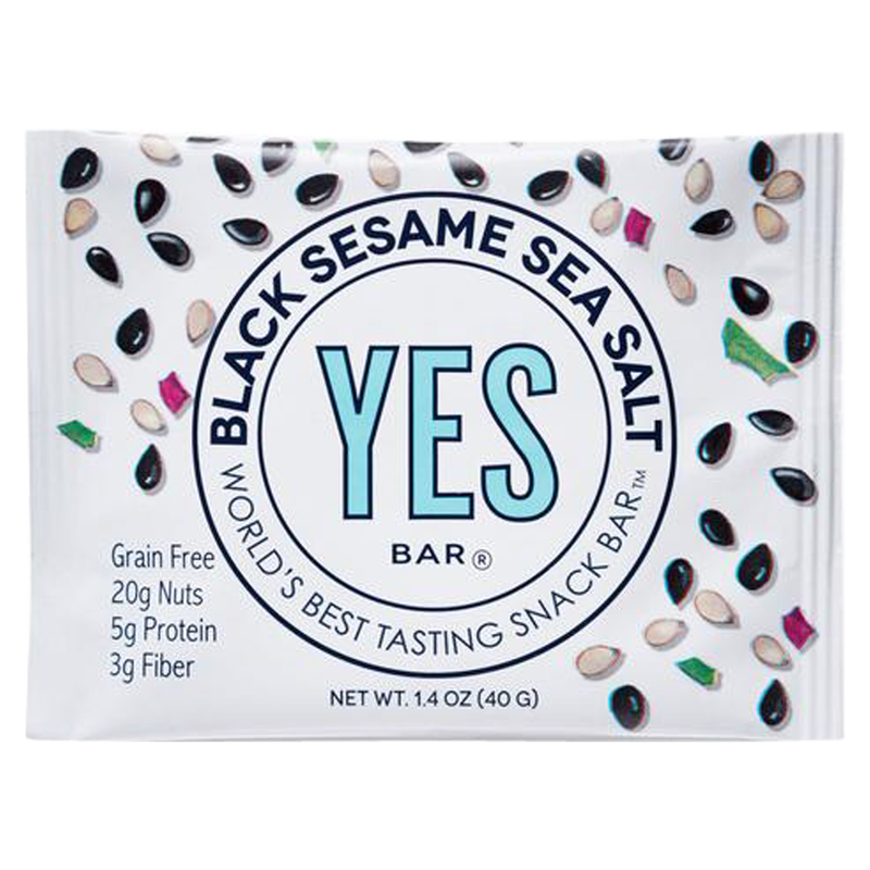 YES Bar Black Sesame Sea Salt Snack Bar 1.4oz