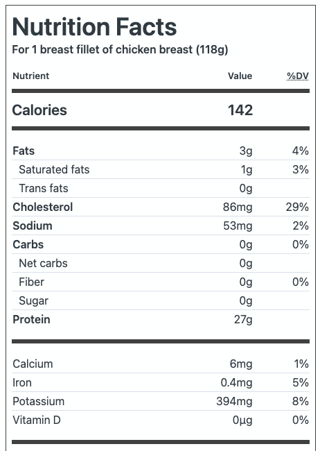 Chicken Breast - 14oz