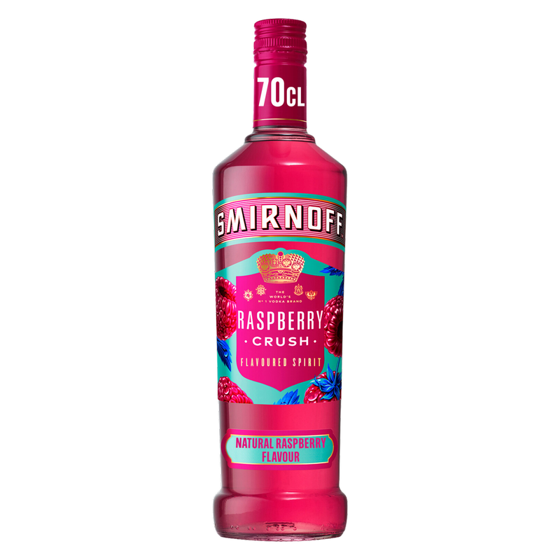 Smirnoff Raspberry Crush Vodka, 70cl