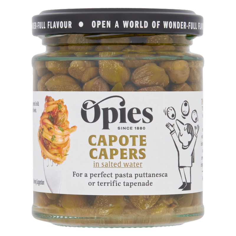 Opies Capers in Spirit Vinegar, 180g