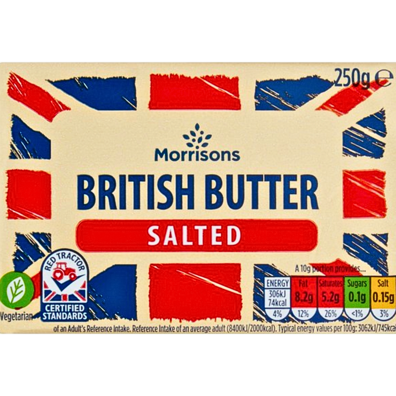 Morrisons Salted British Butter, 250g
