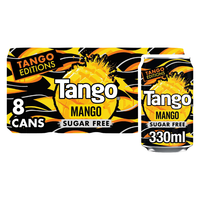 Tango Mango Sugar Free, 8 x 330ml