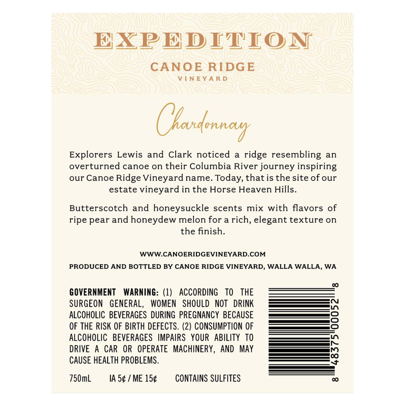 Canoe Ridge Expedition Chardonnay 750ml