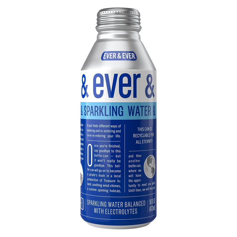 Ever & Ever Sparkling Water 16oz Aluminum Bottle