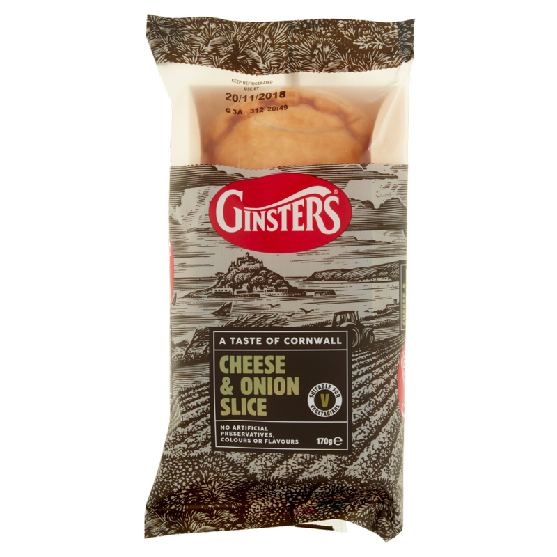Ginsters Cheese & Onion Slice, 170g