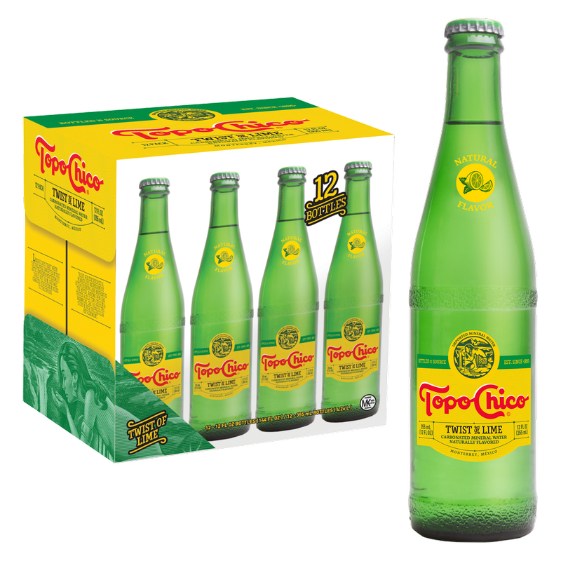 Topo Chico Lime 12pk 12oz Glass Bottle