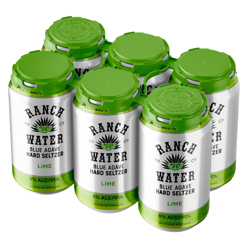 The Texas Ranch Water Co. Lime Hard Seltzer 6pk 12oz