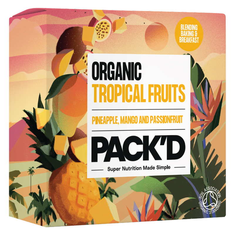 PACK'D Organic Tropical Fruits, 300g