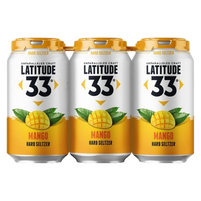 Latitude 33 Mango Hard Seltzer 6pk 12oz