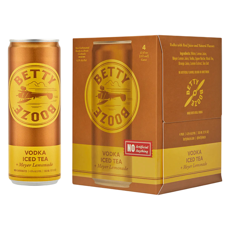 Betty Booze Vodka Lemonade 4pk 355ml Can