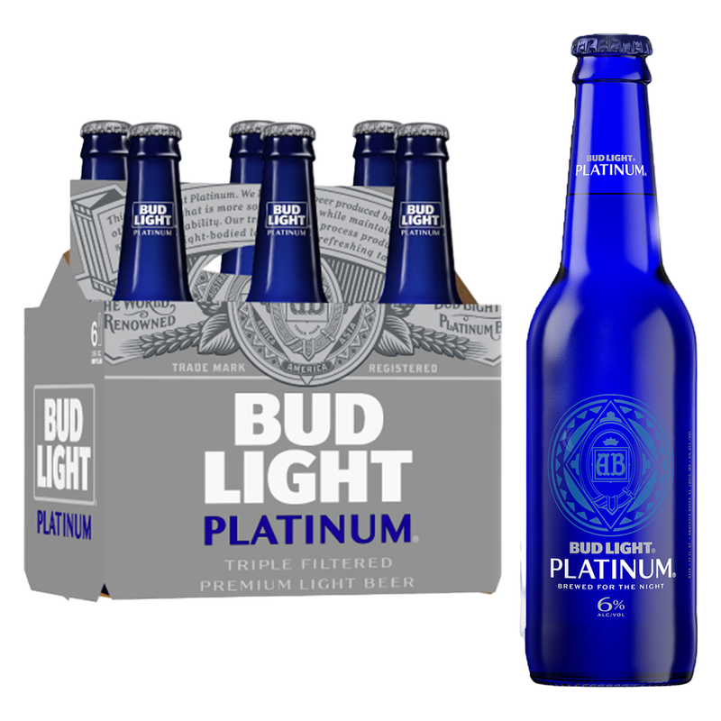 Bud Light Platinum 6pk 12oz Btl 6.0% ABV